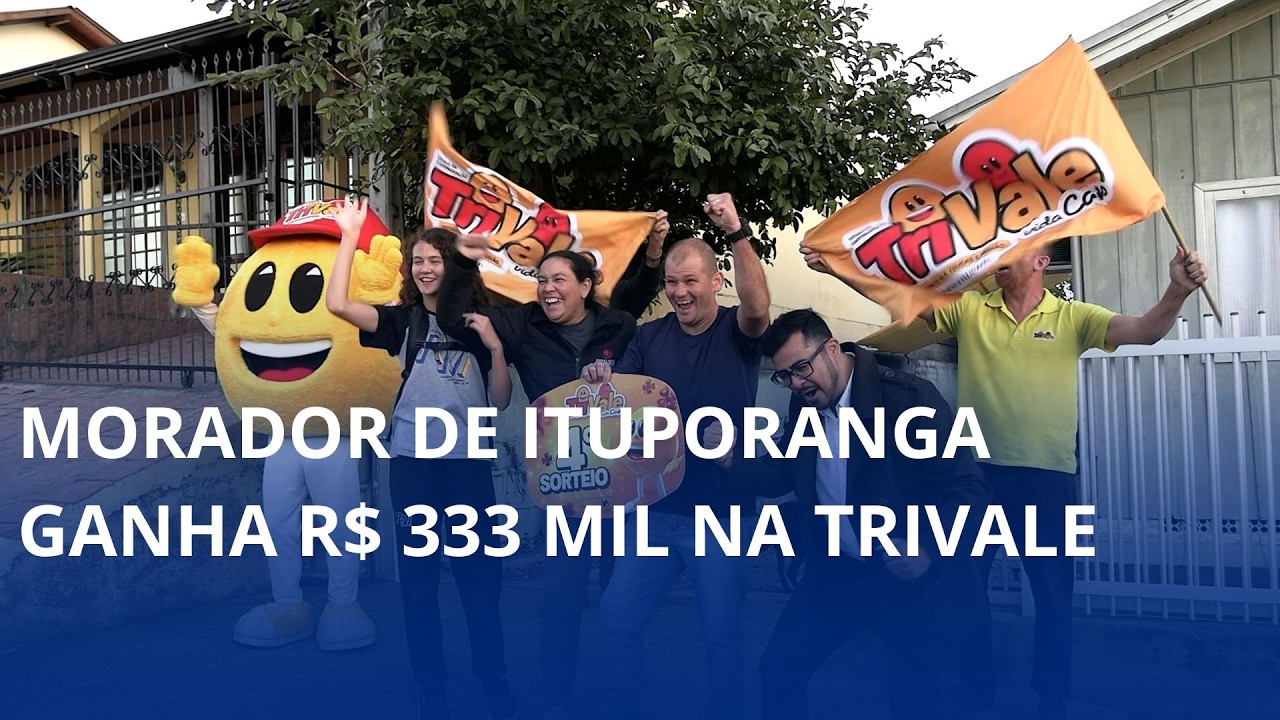 Morador de Ituporanga ganha R$ 333 mil na Trivale