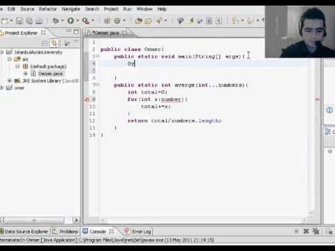 35 Java Programming Tutorial Variable Length Arguments Omer Gezer Wmv