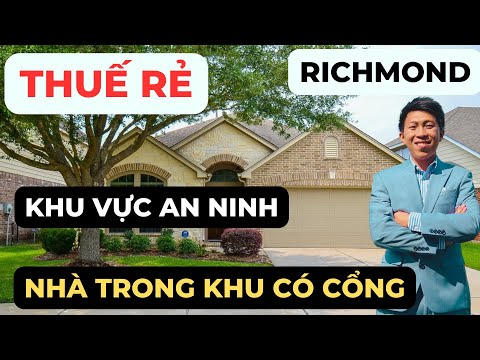 #47 RICHMOND - NHÀ NẰM TRONG KHU CÓ CỔNG VÀ NHIỀU HỒ, gần khu Bellaire e trường học tốt