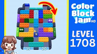 Solution du Niveau 1708 de Color Block Jam