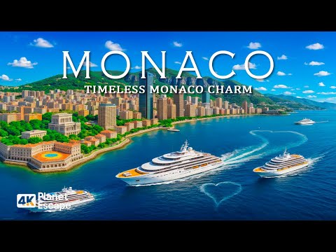 Monaco 4K – Explore the Luxury of the French Riviera With Deep House Chill 🎵