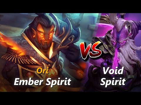 How to Ember Spirit mid vs Void Spirit (feat. Ori) | First 7 minutes