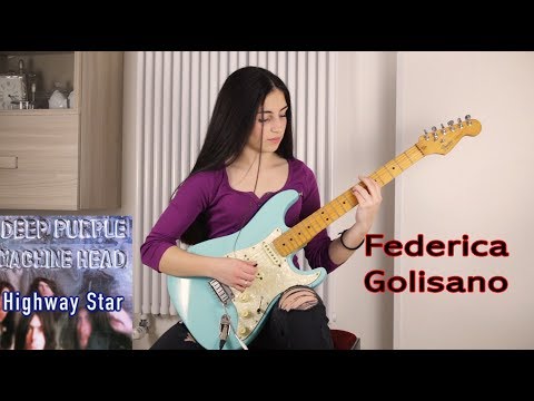 Highway Star - Deep Purple - Solo Guitar Cover Federica Golisano 14 Years OLD