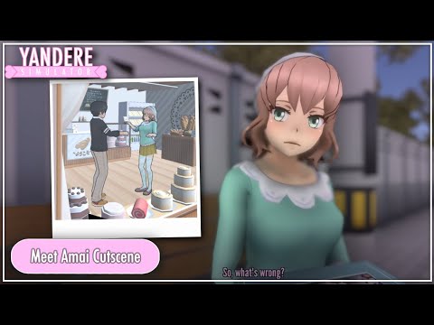 Senpai Meets Amai Cutscene (All Variants) - Yandere Simulator Demo