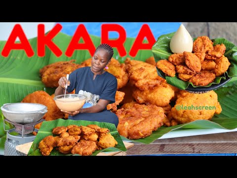 HOW TO MAKE NIGERIAN FRYING AKARA ELEPO RECIPE (Beans Cake) Akara Acaraje & Koose Recipes...#food