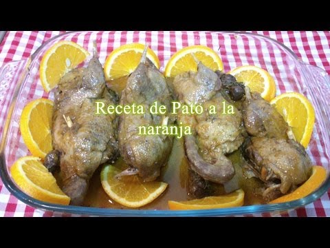 Receta de pato a la naranja