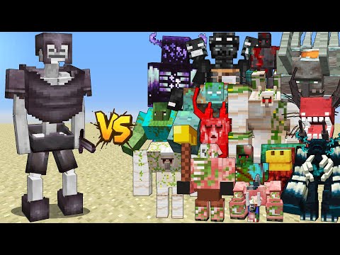 NETHERITE MUTANT SKELETON VS ALL NEW MUTANT – MUTANTS BEAST BOSSES | FIGHT MINECRAFT BATTLE
