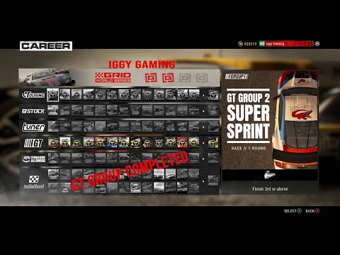 GT Group Career COMPLETED - World series - GRID 2019