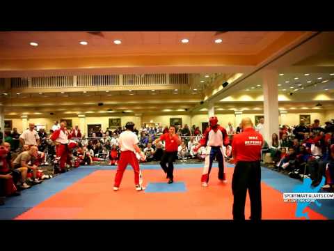 WKC Worlds 2014   Men's Point Sparring Team   Team ENG v Team USA
