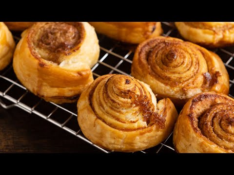Zimtschnecken aus Blätterteig