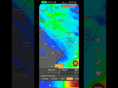 acumulado de chuva e risco de temporais  Rio Grande  22 a 26 junho 2026 #informação #chuva #RS