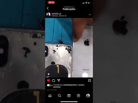 Troca de tampa iPhone X