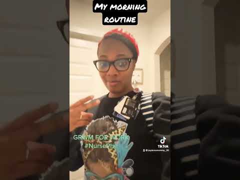My Morning Routine as a RN!!👩‍⚕️🙌 #registerednurse #rn #medical #nursing #morningroutine #shorts