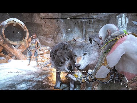 Kratos Feeds The Wolves With His Own Hands - GOD OF WAR RAGNAROK