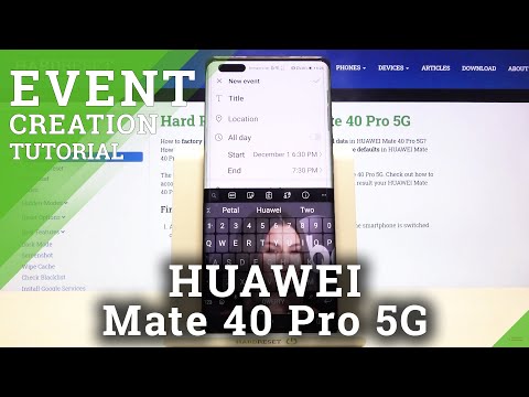 How to Add Event to Calendar on HUAWEI Mate 40 Pro 5G – Reminder Set Up