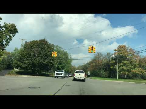 Driving to Bloomfield Hills, Michigan from Beverly Hills, Michigan. Oct. 2021.