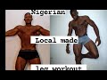 How to train legs at home without gym machines, Amazing African homemade tools #innovation #viral