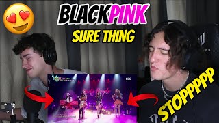 South Africans REACT TO BLACKPINK - &quot;SURE THING (Miguel)&quot; LIVE PERFORMANCE !!!