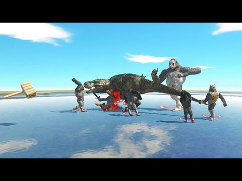 GODZILLA VS ALL UNITS (Mutant Primates) - Animal Revolt Battle Simulator
