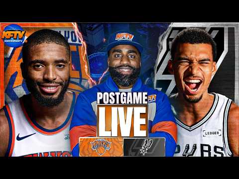 Knicks Snap Spurs Winning Streak w/ Gritty Win! | Call In Show | Post Game Show | EP 701