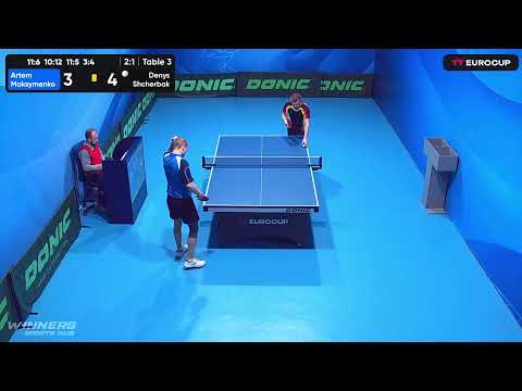13:15 Artem Maksymenko 3-1Denys Shcherbak 16.04.2023 TT Euro.Cup Ukraine Star