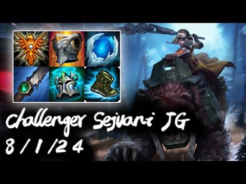 Challenger Sejuani Jungle vs Zac | Korea High Elo Replays