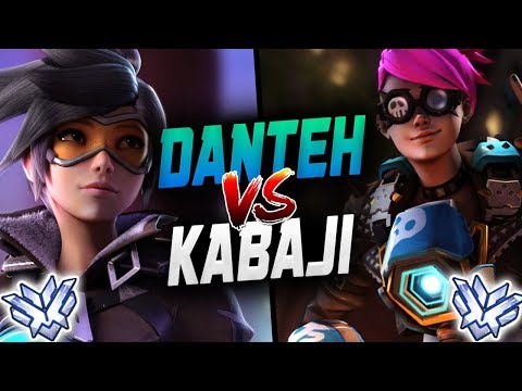 DANTEH PRO TRACER VS KABAJI TRACER! [ OVERWATCH SEASON 18 TOP 500 ]