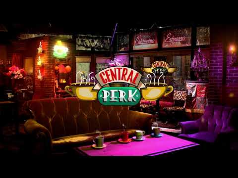 F.r.i.e.n.d.s | Central Perk Ambiance | Calming Cafe Music | Relaxing Rainfall | Coffee Shop 👫☕