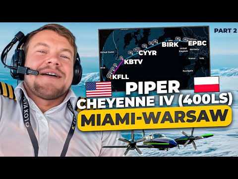 Piper Cheyenne IV (400LS) Crossing Atlantic Ocean Part 2