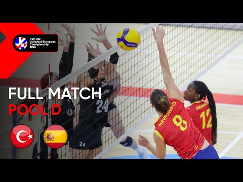 Full Match | Türkiye vs. Spain | CEV U22 Volleyball European Championship 2026 Women | Pool D