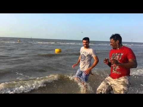 ON PRESTATYN BEACH IN WALES