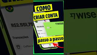 ✅ COMO CRIAR CONTA na WISE 2026? #comousarwise
