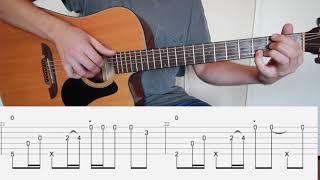 Sunflower (Post Malone &amp; Swae Lee) fingerstyle guitar tutorial with tabs