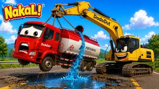 Download lagu Ada Ekskavator Nakal!😠😡| Lagu Anak Terbaru Viral - Roda Roda Truk Berputar🚚| Animasi Anak 3D mp3