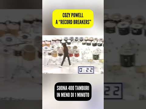 Suona 400 Tamburi in 1 minuto! (Cozy Powell)