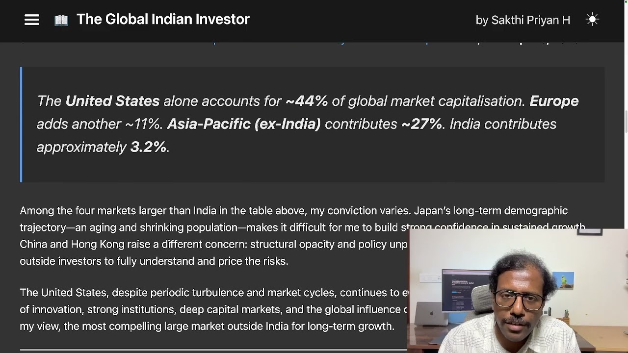 India Is Just 3% of the World Market — Why I Invest Globally
