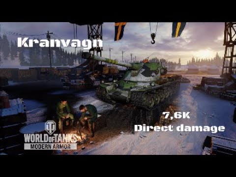 Kranvagn in Erlenberg:7,6K Direct damage :Wot console - World of Tanks