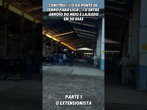 Construção da ponte em Estrela, RS #ponte #estrela #lajeado #riograndedosul
