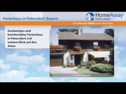 Bayerischer Wald: Geräumiges und komfortables Ferienhaus in Patersdorf, mit - FeWo-direkt.de Video
