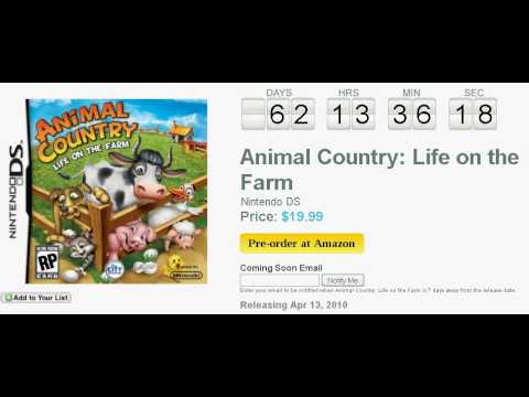 Animal Country : Life on the Farm Nintendo DS