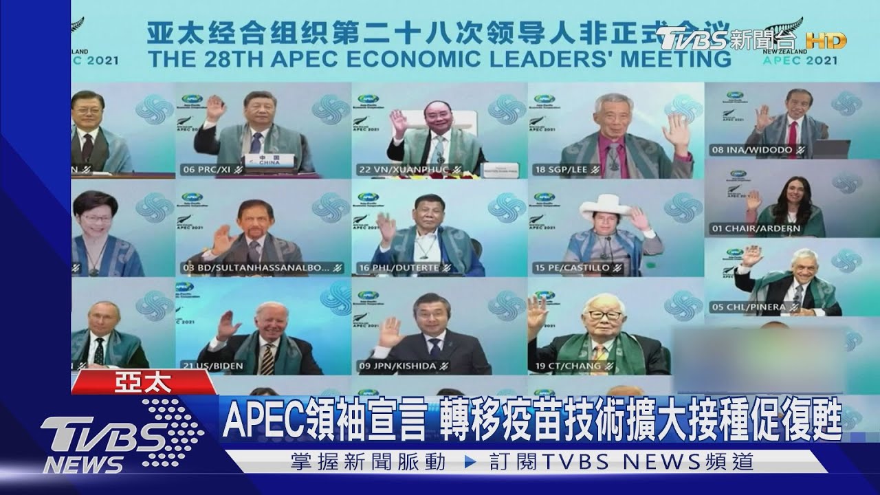 APEC領袖宣言 轉移疫苗技術擴大接種促復甦