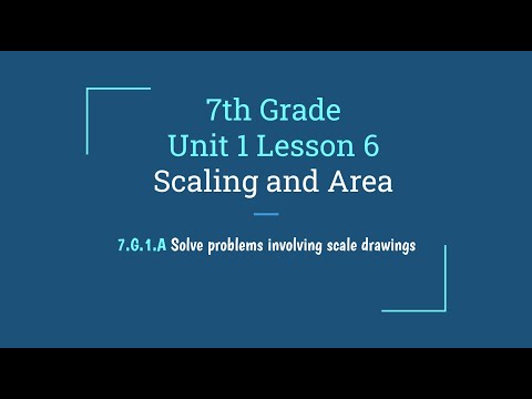 7th Grade Unit 1 Lesson 6 - Scaling and Area