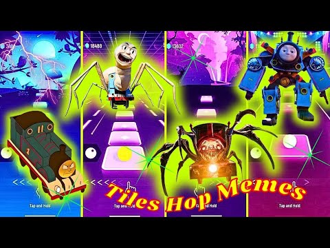 Thomas From Hell vs Spider Thomas vs Choo Choo Charles vs Thomas The Tank Engine Tiles Hop Coffin