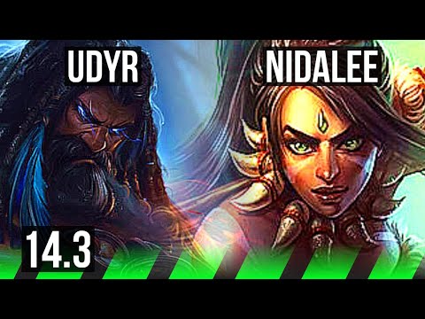 UDYR vs NIDALEE (JNG) | 8/1/5, 66% winrate, Legendary | NA Master | 14.3