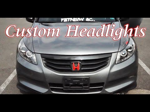 8th Gen Accord Custom LED Headlights Install
