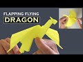 How to make a cool Paper Flapping Dragon || Origami Dragon Flap to Fly 2020