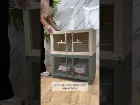 Gambar Stora Kotak Penyimpanan Lipat 59.5x32.5x36.5 cm - Hijau