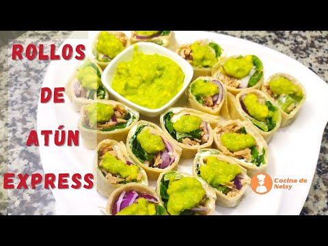 🔴 Increíbles Rollos de Atún y Queso Crema | Deliciosos y Fáciles | Rollitos de Atún #CocinadeNelsy