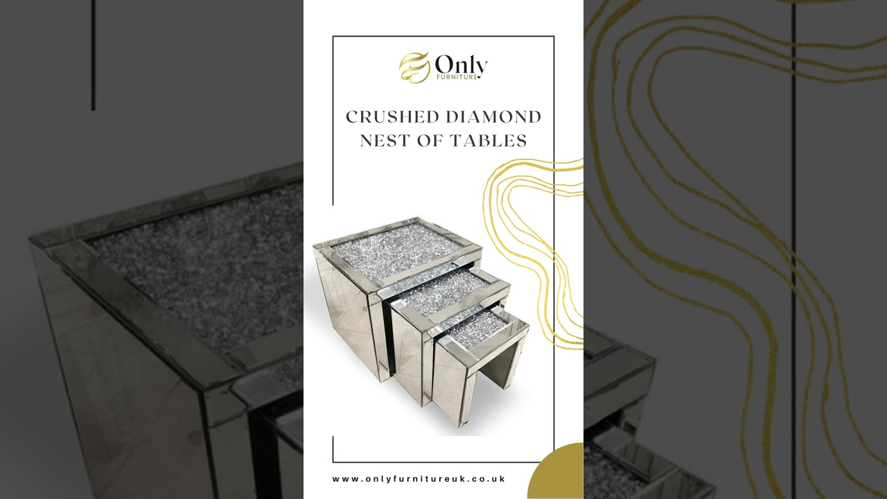 Crushed Diamond Nest of Tables