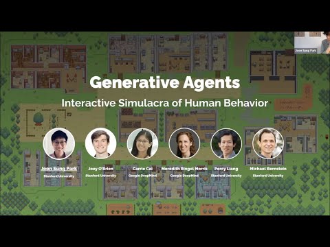 Joon Sung Park | Generative Agents: Interactive Simulacra of Human Behavior